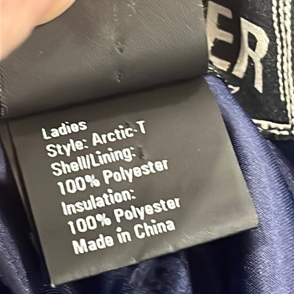 Vintage Obermeyer Artic T Snow Pants (Navy) Retro Ski Pants High Waist women's 8 - Picture 13 of 14